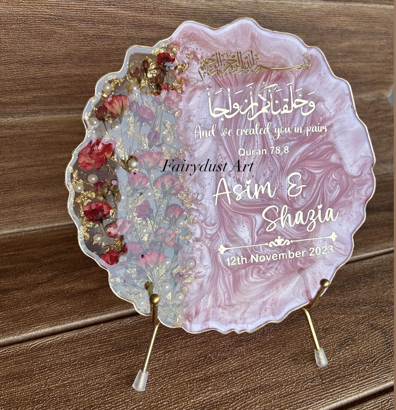 Pink with Bunch roses - Image 2