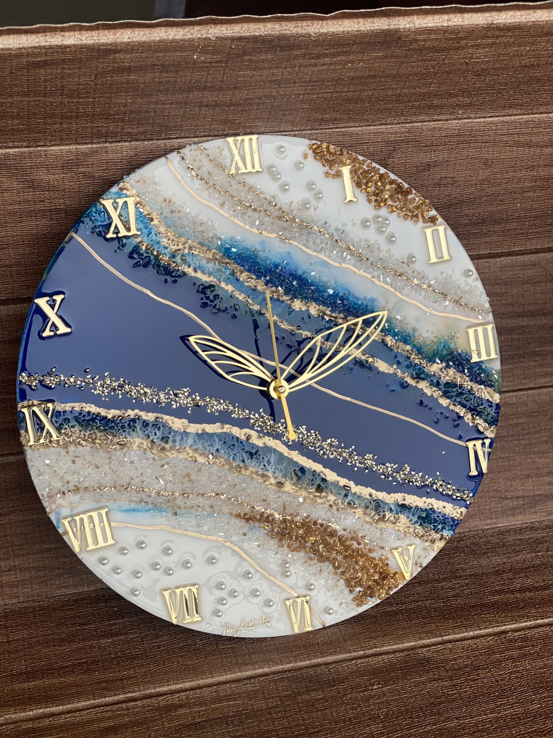 White and Royal blue - Roman Numbers - Image 2