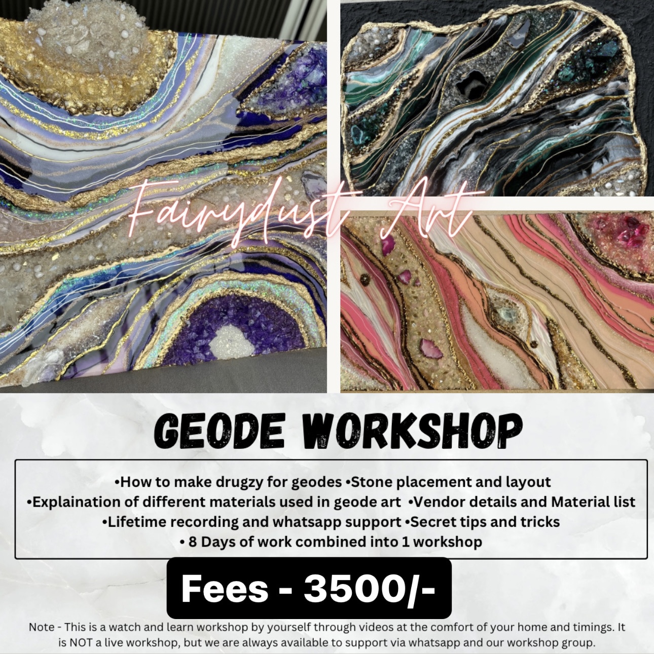 Geode Art Workshop