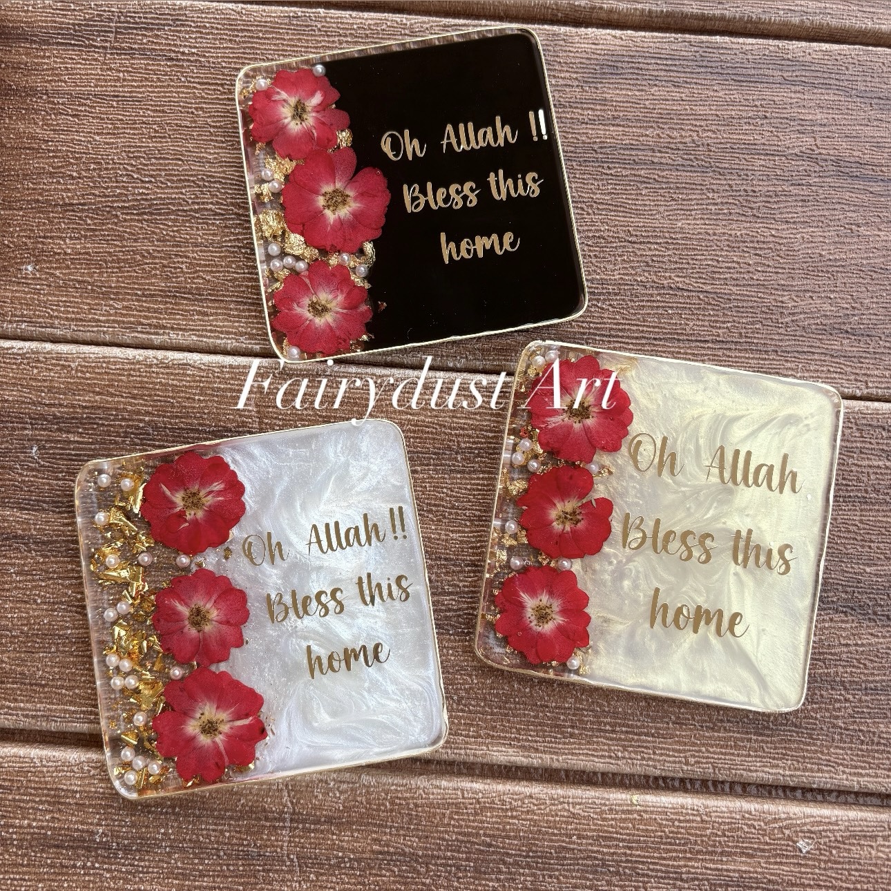 Pressed rose - Square shape