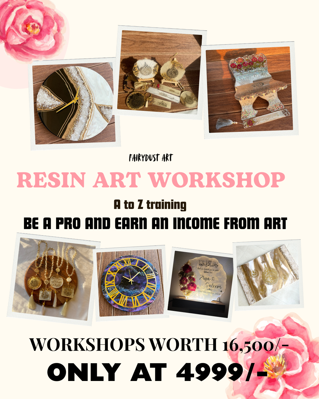 FAIRYDUST ART – RESIN WORKSHOP BUNDLE